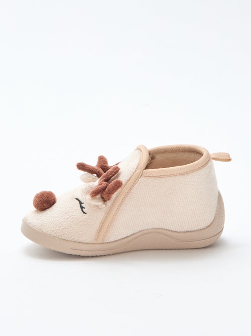 Chinelos de camurça sintética lúdicos Natal - Kiabi