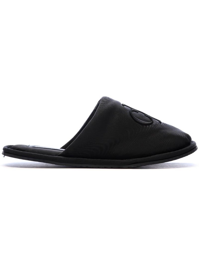 Chinelos de Cetim Pretos Calvin Klein Jeans para Mulher Preto - Kiabi