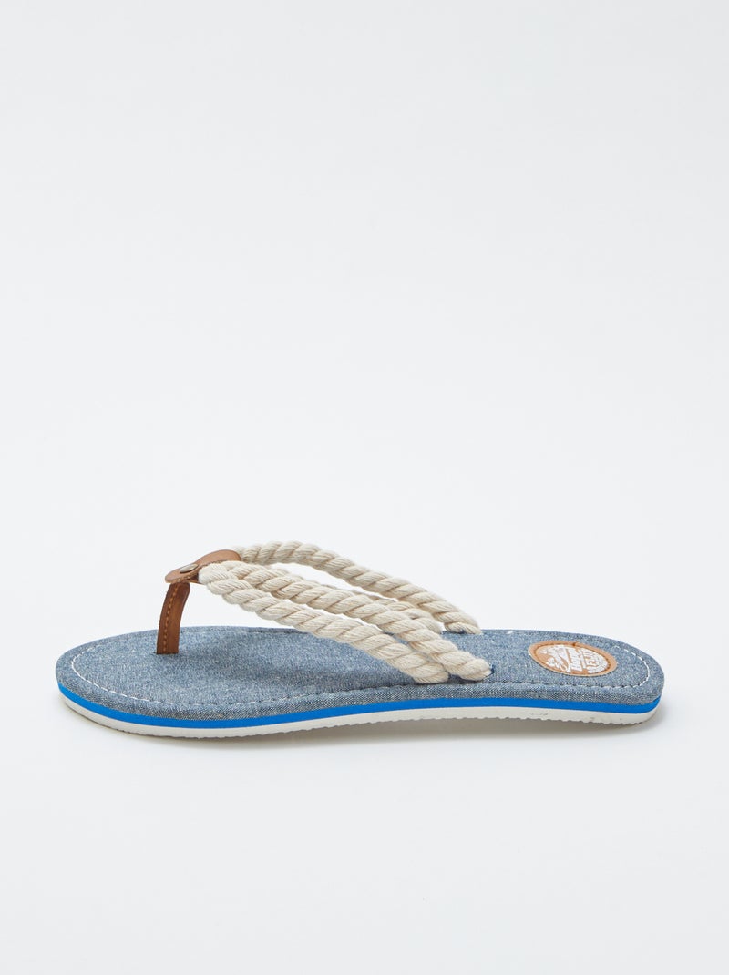Chinelos de corda BEGE - Kiabi