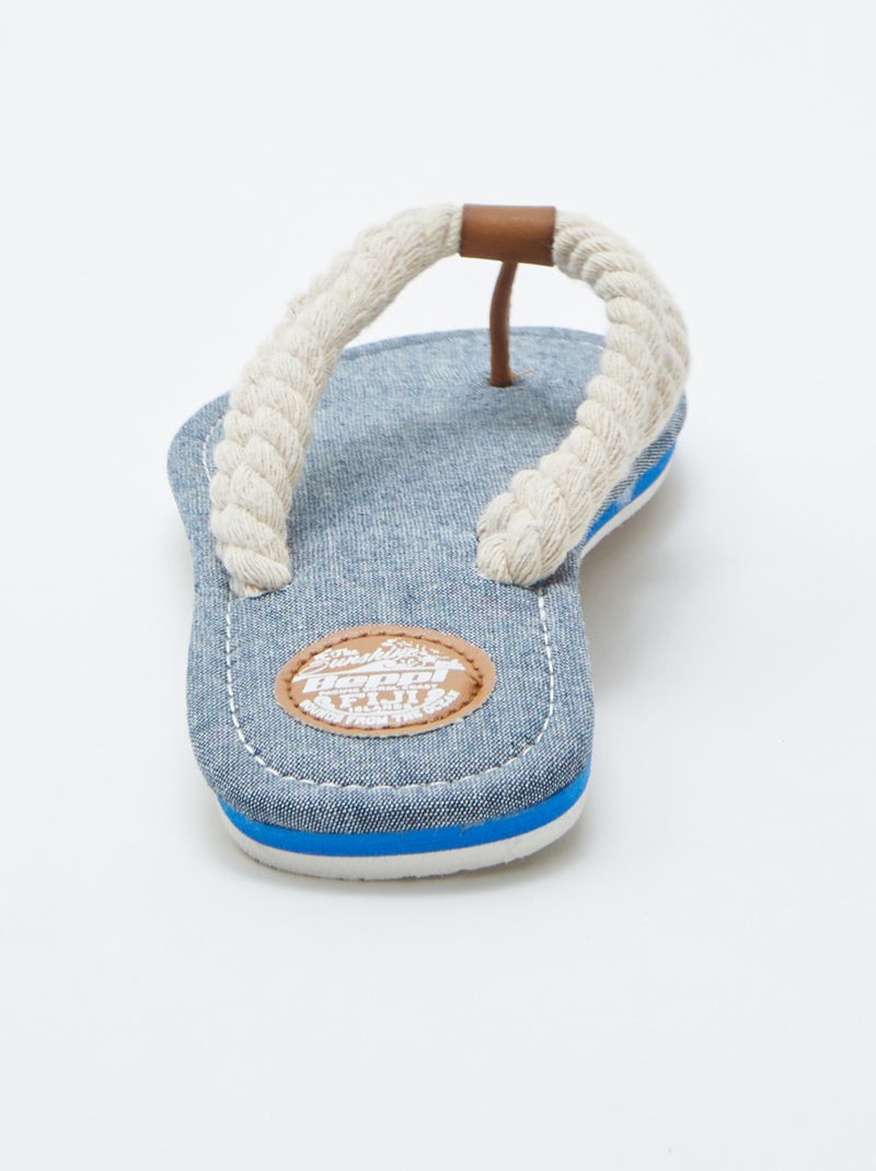 Chinelos de corda BEGE - Kiabi