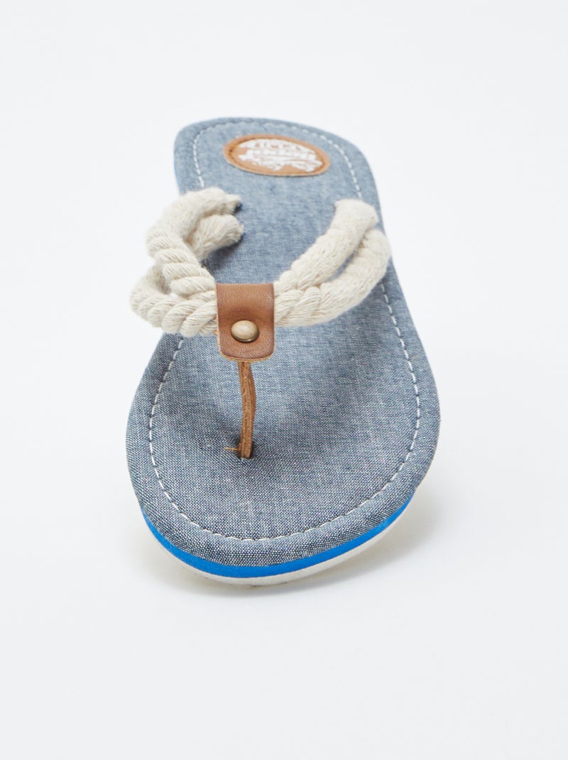 Chinelos de corda BEGE - Kiabi