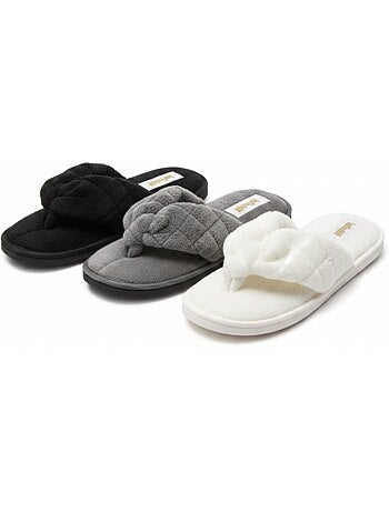Chinelos de Dedo Espuma Mulher Pack 3 Pares INFINIT PARIS