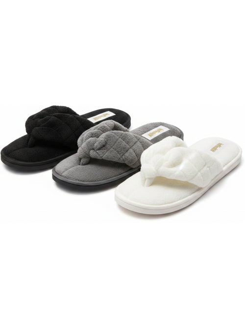 Chinelos de Dedo Espuma Mulher Pack 3 Pares INFINIT PARIS - Kiabi