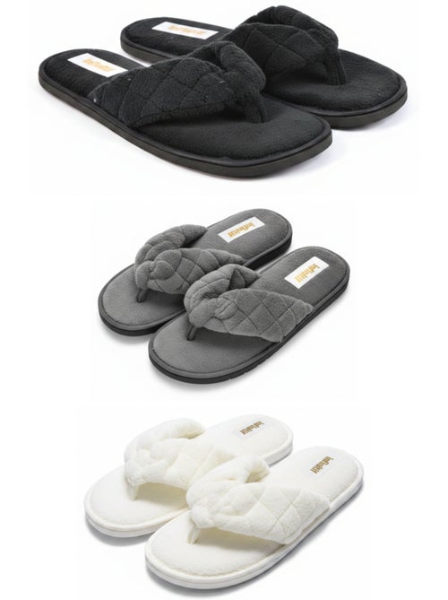 Chinelos de Dedo Espuma Mulher Pack 3 Pares INFINIT PARIS - Kiabi