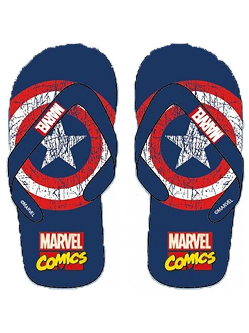 Chinelos de dedo Homem AVENGERS fantasia Azul Vermelho Branco - Kiabi