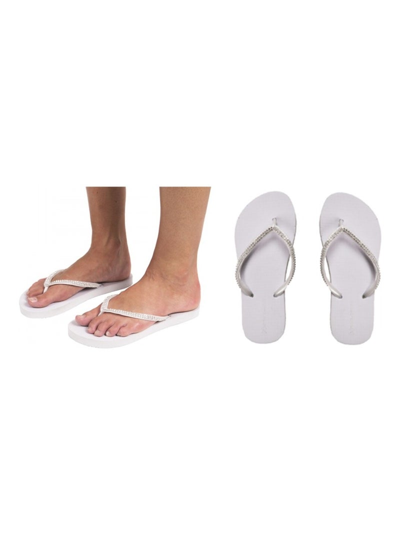 Chinelos de dedo mulher Branco - Kiabi
