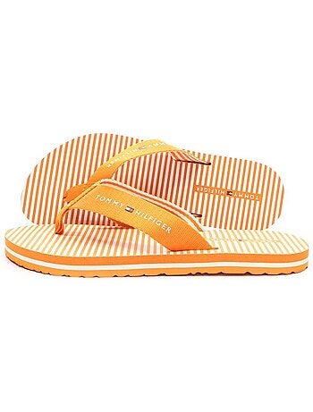 Chinelos de Dedo Tommy Hilfiger Ithaca para Mulher Laranja/Branco