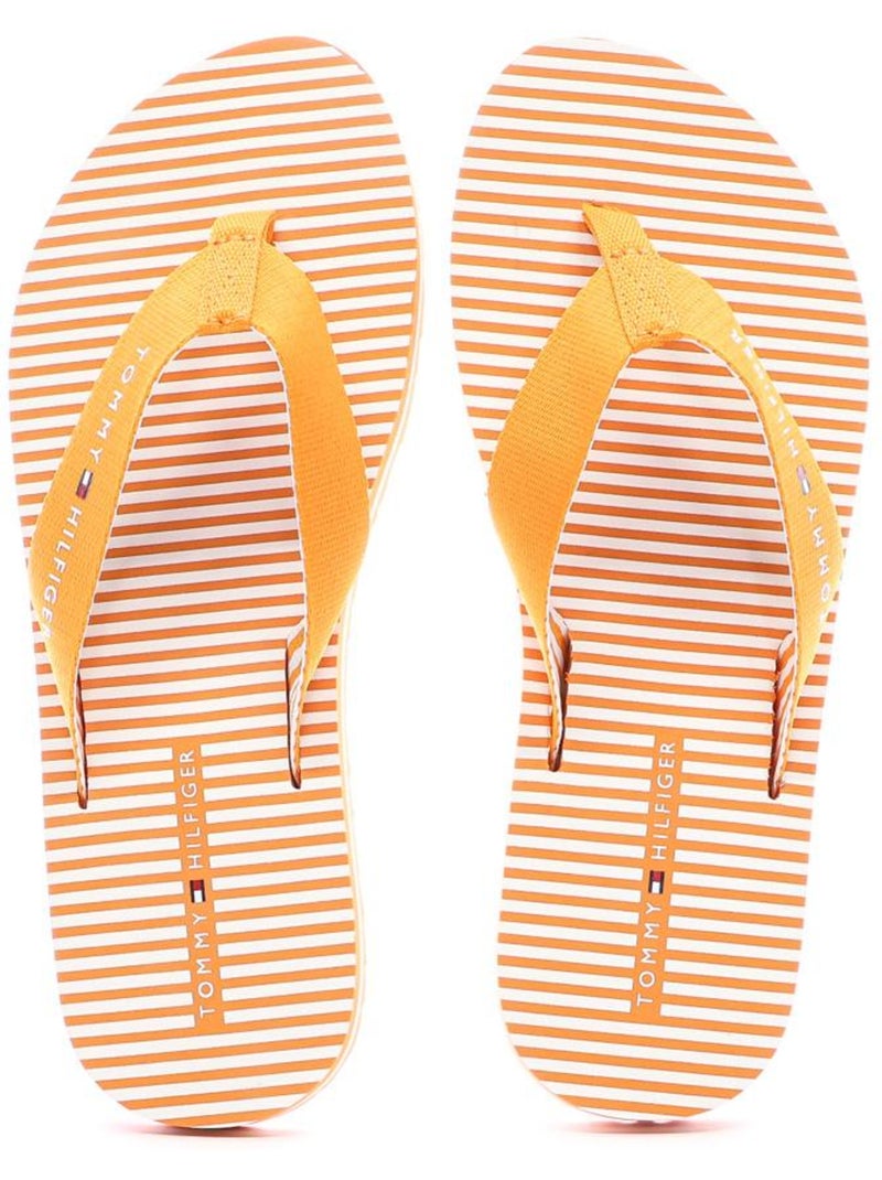 Chinelos de Dedo Tommy Hilfiger Ithaca para Mulher Laranja/Branco Laranja - Kiabi