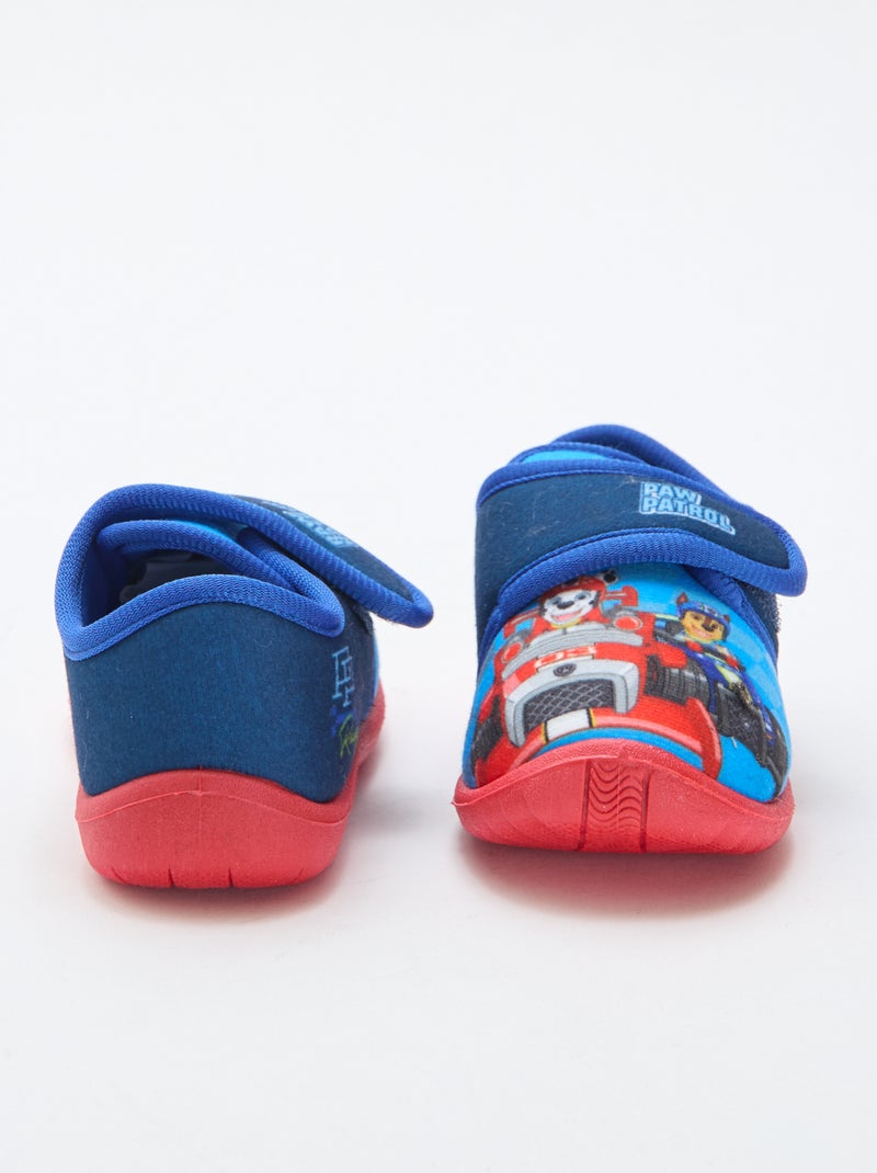 Chinelos de enfiar com velcro 'Patrulha Pata' Azul - Kiabi