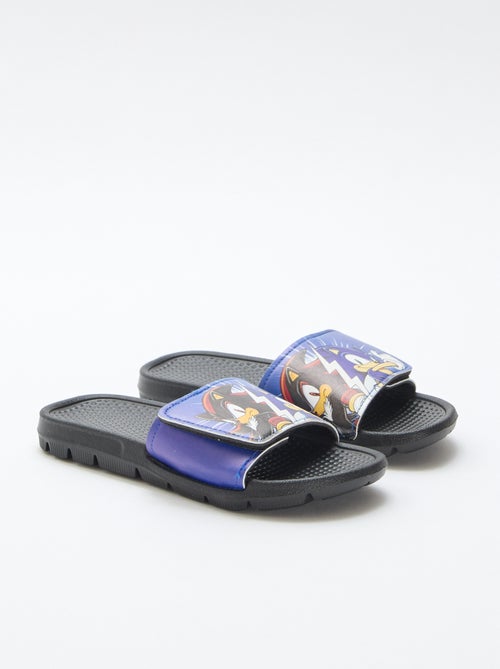 Chinelos de enfiar 'Sonic' com velcro - Kiabi