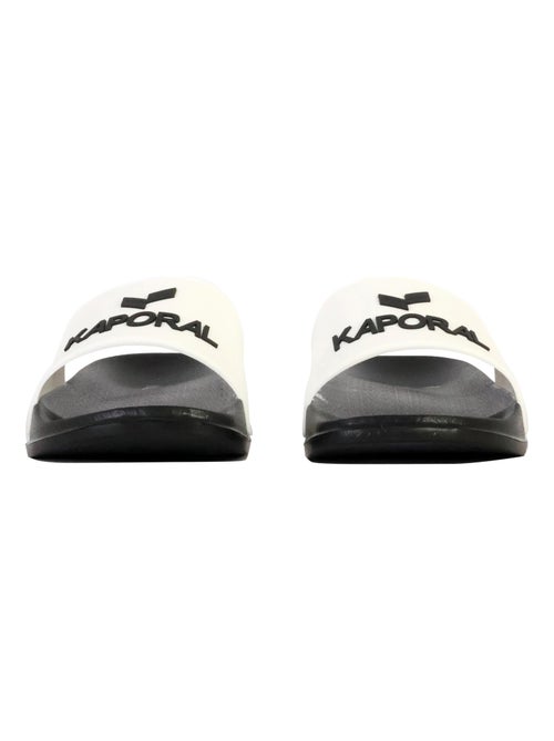 Chinelos de homem kaporal baporal branco/preto - Kiabi Chinelos de homem kaporal baporal branco/preto - Kiabi