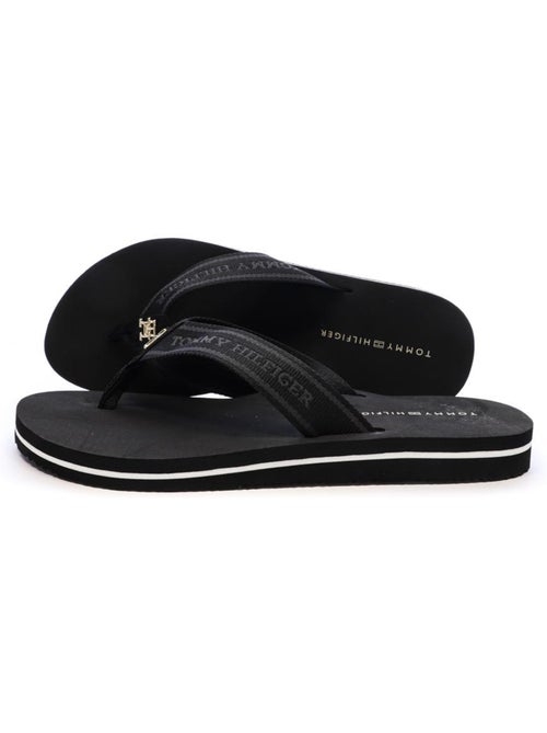 Chinelos de Homem Tommy Hilfiger Webbing Pretos - Kiabi Chinelos de Homem Tommy Hilfiger Webbing Pretos - Kiabi