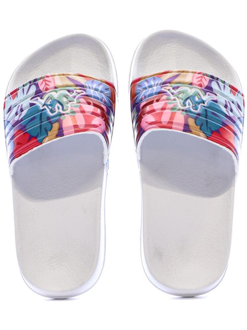 Chinelos de Menina Kappa Sarty 2 Brancos com Flores Branco - Kiabi