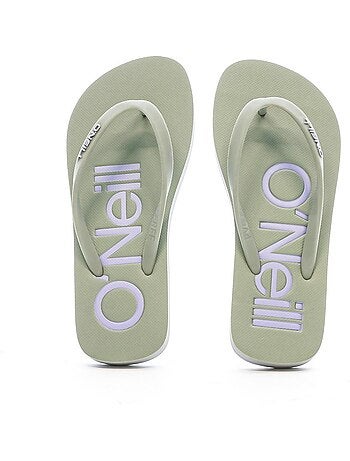 Chinelos de Menina O'Neill Profile Logo Estampado Kaki