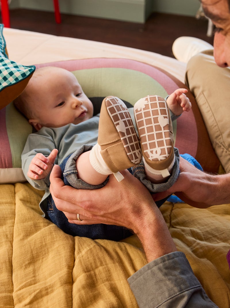 Chinelos de motricidade 1 'virar' - Kitchoun Castanho - Kiabi