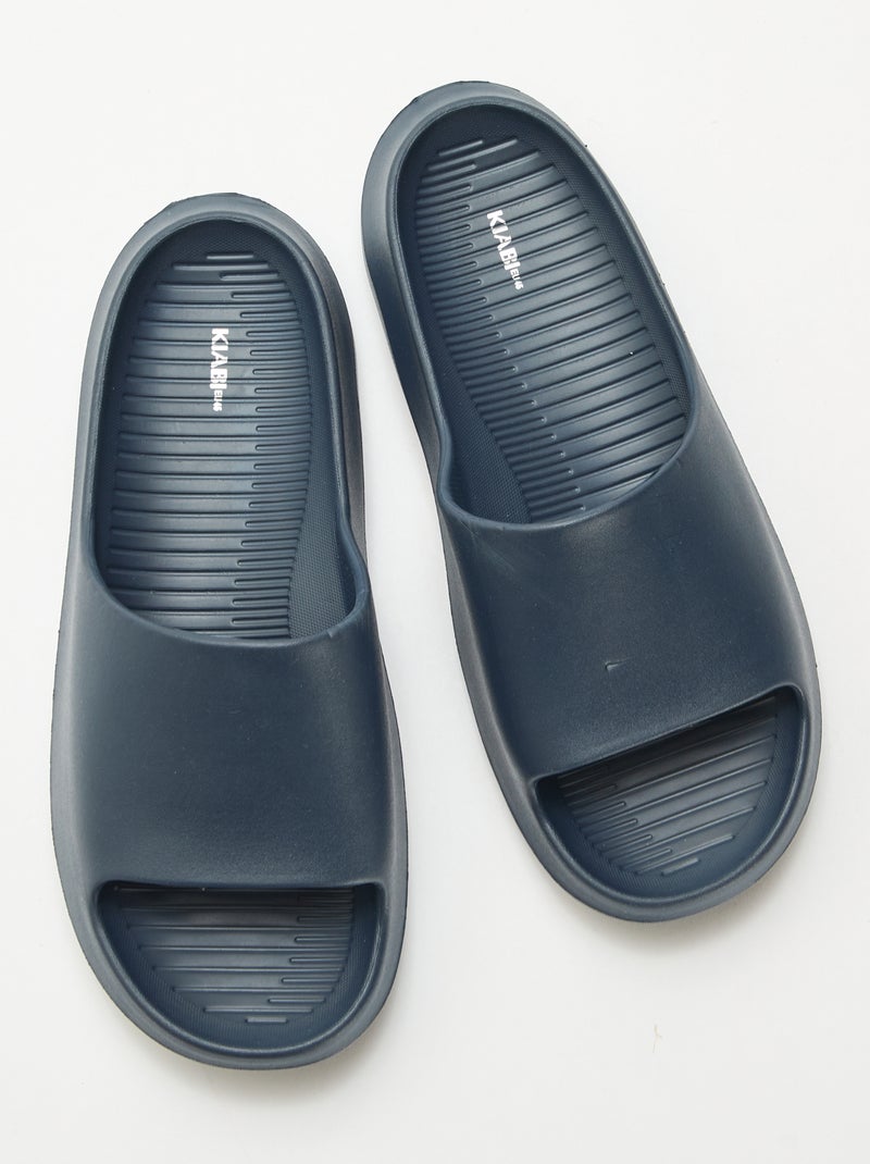 Chinelos de Piscina com Plataforma Azul - Kiabi