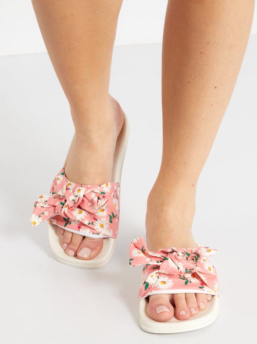 Chinelos de praia com estampado fantasia - Kiabi