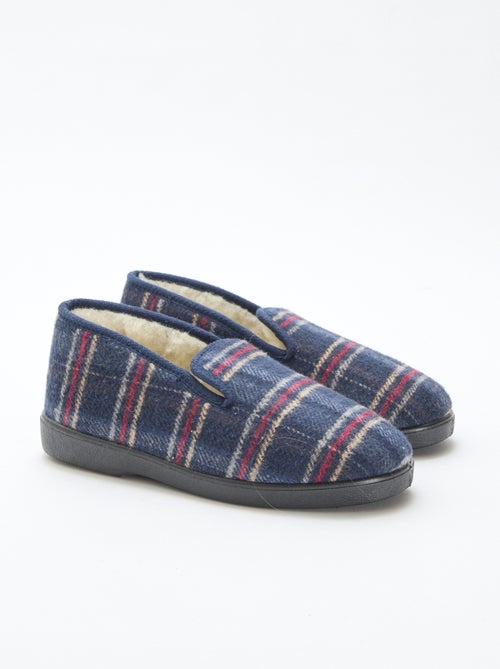 Chinelos de quarto aos quadrados - Kiabi