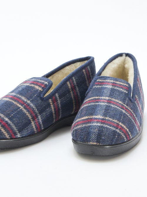 Chinelos de quarto aos quadrados - Kiabi