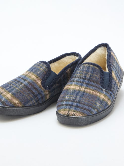 Chinelos de quarto aos quadrados - Kiabi