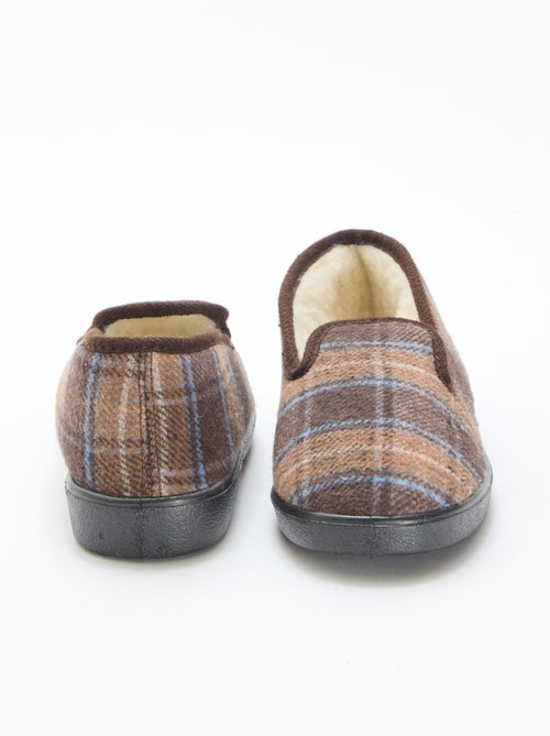 Chinelos de quarto aos quadrados - Kiabi