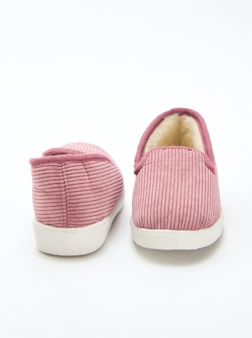 Chinelos de quarto canelados - Kiabi