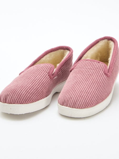 Chinelos de quarto canelados - Kiabi