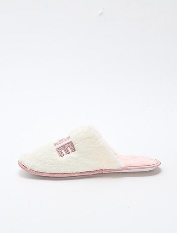 Chinelos de quarto com glitter "the boss