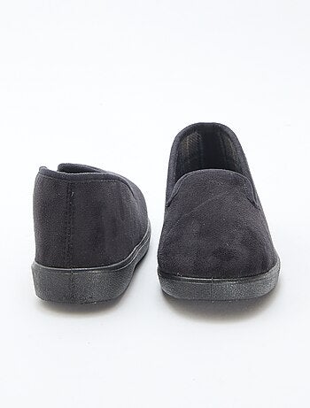 Chinelos de quarto em nobuck lisos