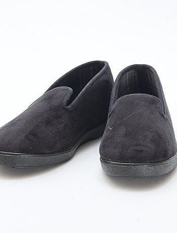 Chinelos de quarto em nobuck lisos