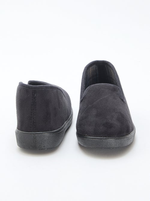 Chinelos de quarto em nobuck lisos - Kiabi