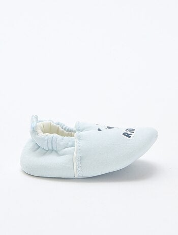 Chinelos de quarto em tecido com estampado animal