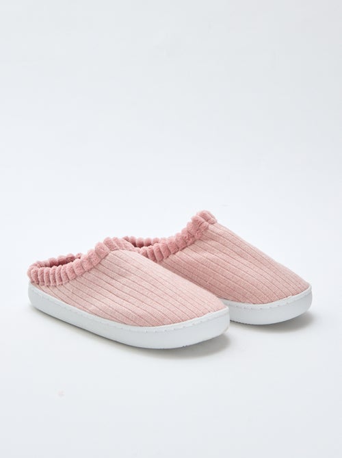 Chinelos de quarto mule com glitter - Kiabi