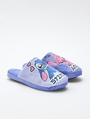 Chinelos de quarto tipo mule 'Angel' 'Stitch'