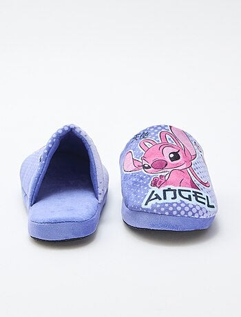 Chinelos de quarto tipo mule 'Angel' 'Stitch'
