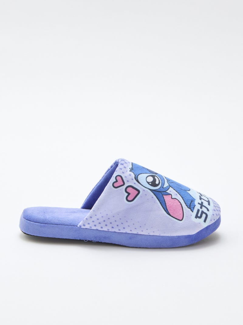 Chinelos de quarto tipo mule 'Angel' 'Stitch' Azul - Kiabi