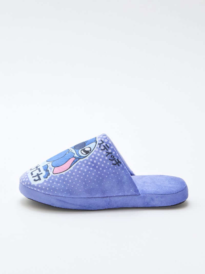 Chinelos de quarto tipo mule 'Angel' 'Stitch' Azul - Kiabi