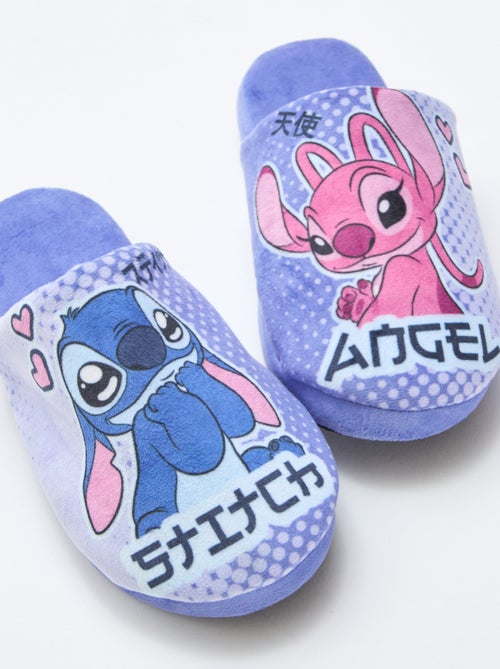 Chinelos de quarto tipo mule 'Angel' 'Stitch' - Kiabi