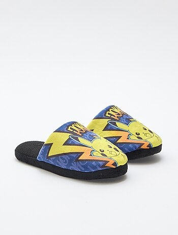 Chinelos de quarto tipo mule 'Pikachu'