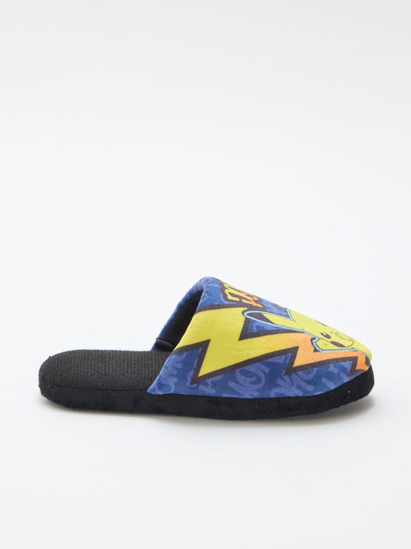 Chinelos de quarto tipo mule 'Pikachu' Azul - Kiabi
