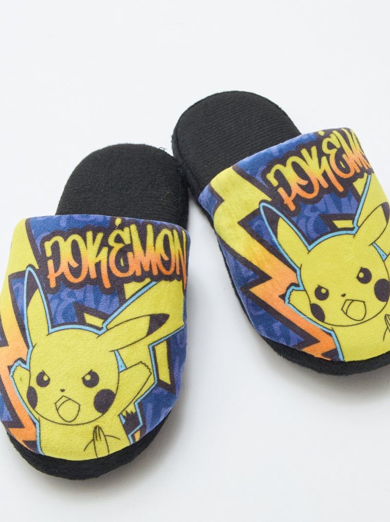 Chinelos de quarto tipo mule 'Pikachu' Azul - Kiabi
