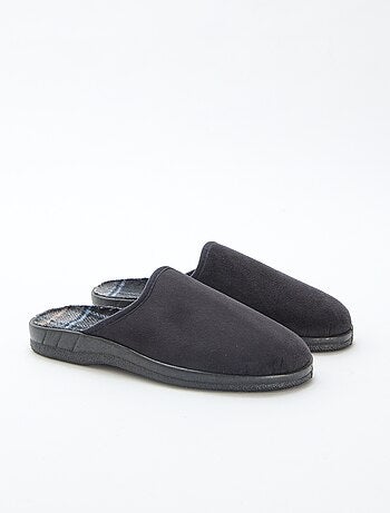 Chinelos de quarto unicolor em nobuck