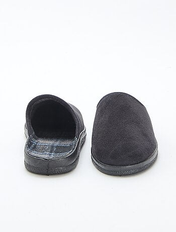 Chinelos de quarto unicolor em nobuck