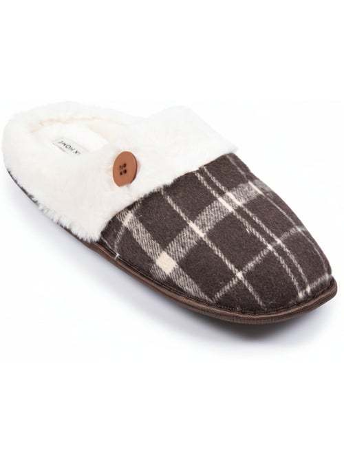Chinelos homem Jacquard xadrez MU9732 - Kiabi Chinelos homem Jacquard xadrez MU9732 - Kiabi