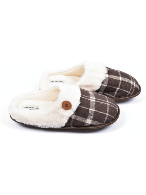 Chinelos homem Jacquard xadrez MU9732 - Kiabi Chinelos homem Jacquard xadrez MU9732 - Kiabi