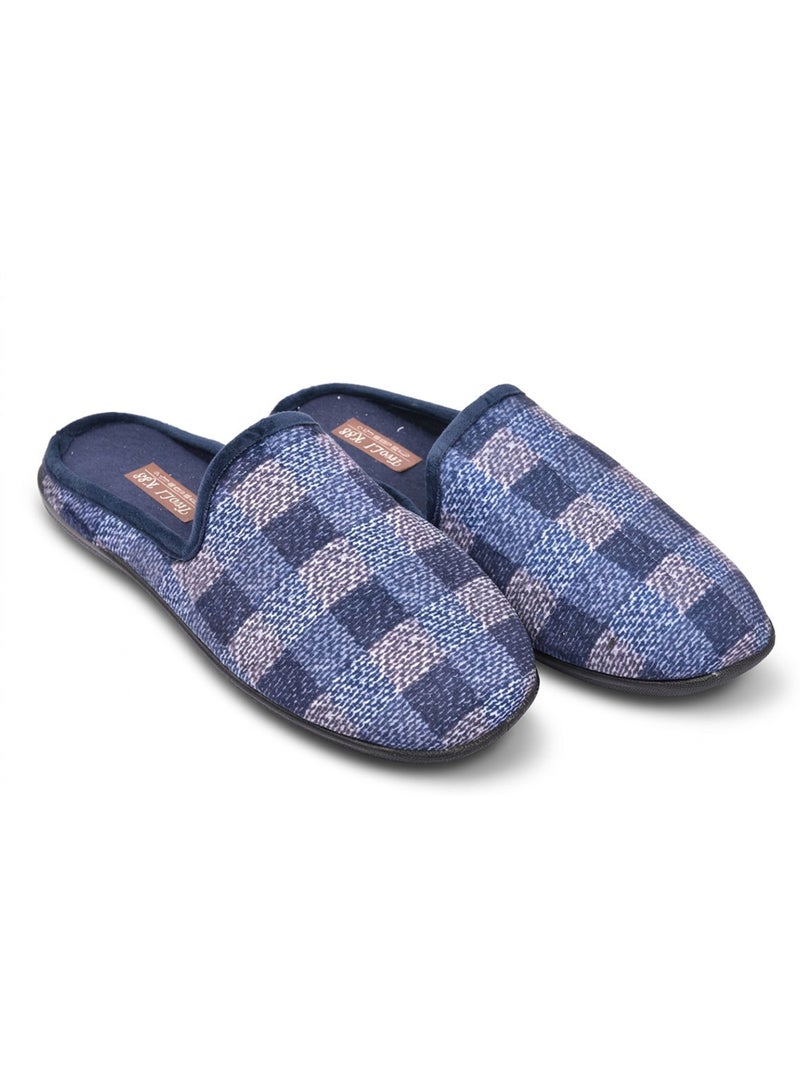 Chinelos Homem Mula Quentes Antiderrapantes Conforto OZABI Azul - Kiabi