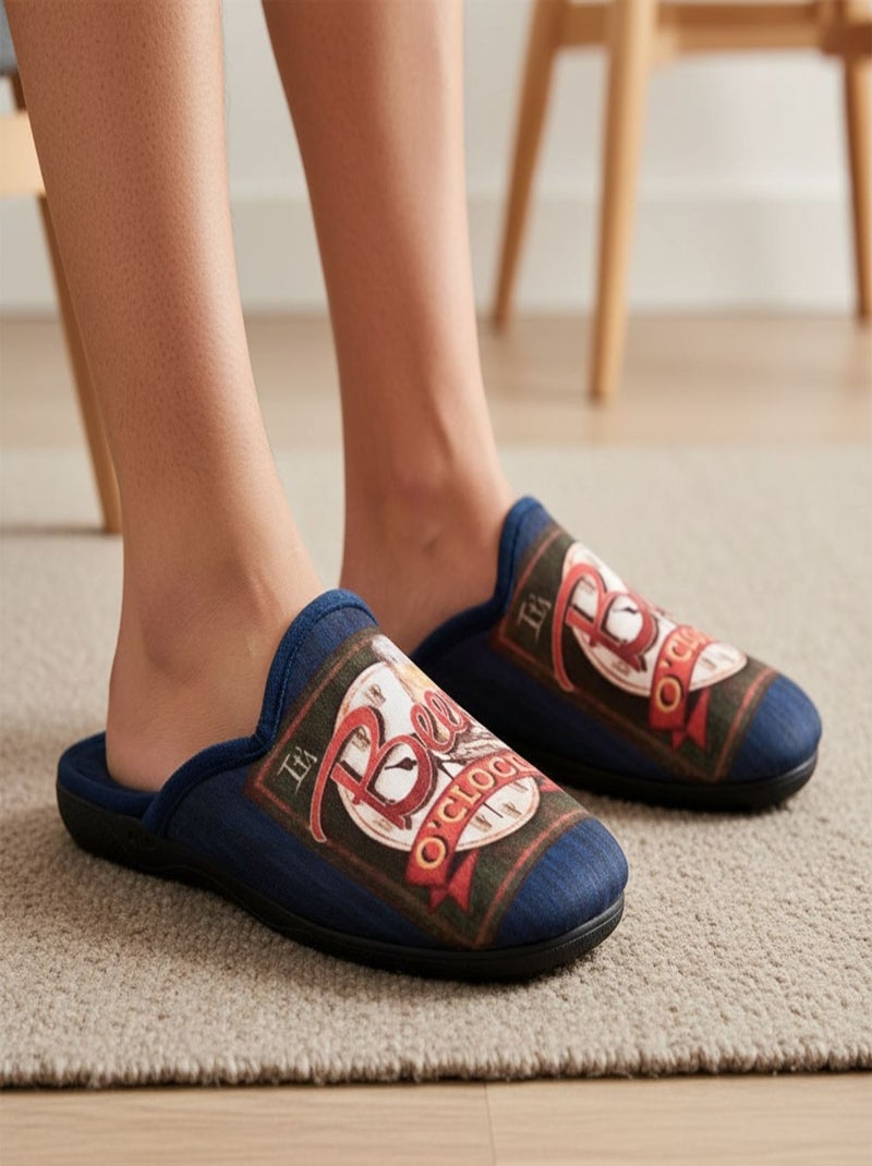 Chinelos Homem Mule Fantasia PHOTOPRINT Azul Multicolor - Kiabi