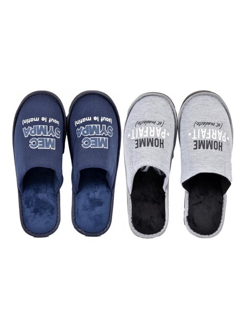 Chinelos homem pack de 2 - Kiabi Chinelos homem pack de 2 - Kiabi