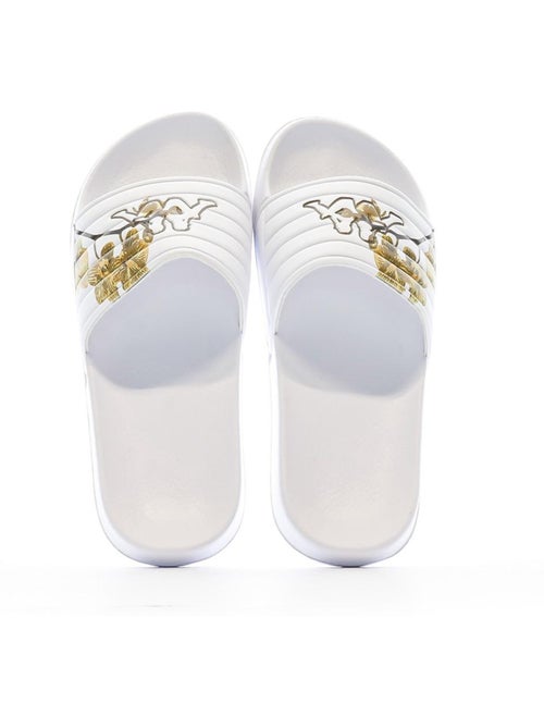 Chinelos Kappa Noles para Mulher Branco/Castanho - Kiabi Chinelos Kappa Noles para Mulher Branco/Castanho - Kiabi