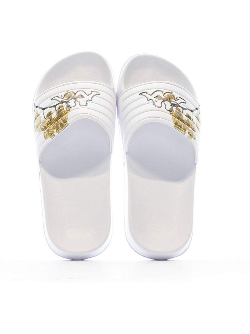 Chinelos Kappa Noles para Mulher Branco/Castanho Branco - Kiabi
